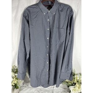 Chick-Fil-A Shirt Men's XL Blue Gingham Check Team Style Employee Button Up Mens